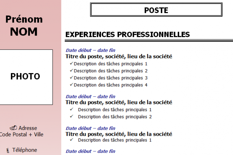 Bien, choisir la photo à utiliser pour son CV